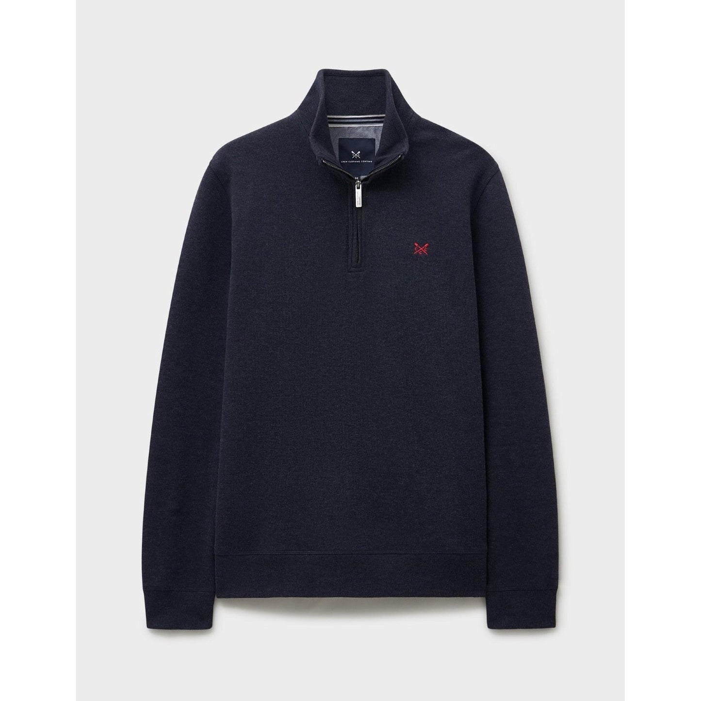 Crew Clothing Mens French Rib Half Zip Sweatshirt