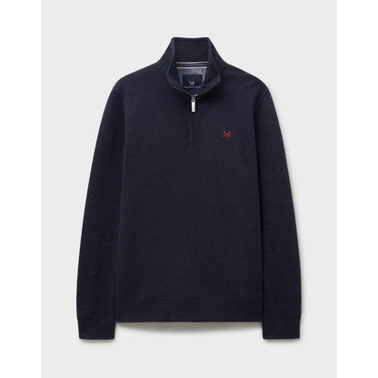 Crew Clothing Mens French Rib Half Zip Sweatshirt