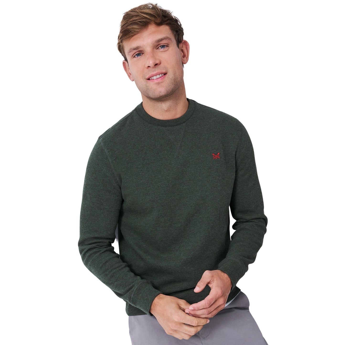 Crew Clothing Mens French Rib Crew Neck Sweatshirt