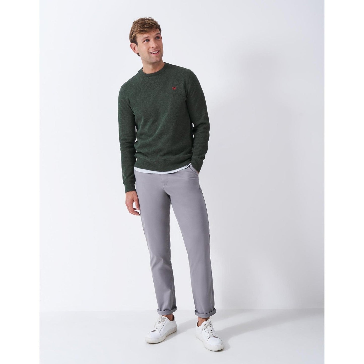 Crew Clothing Mens French Rib Crew Neck Sweatshirt