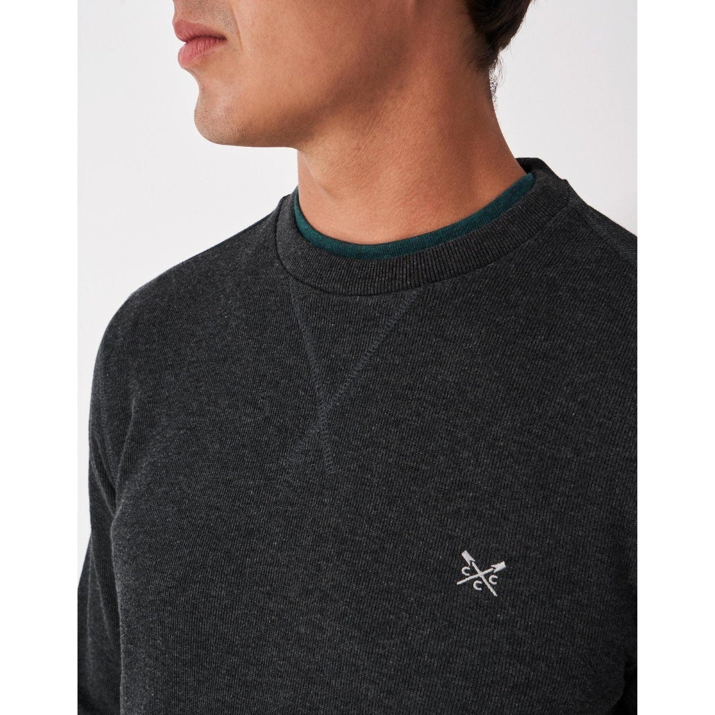 Crew Clothing Mens French Rib Crew Neck Sweatshirt