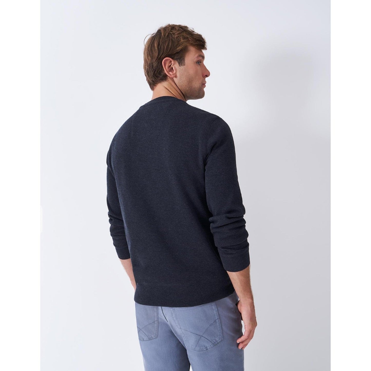 Crew Clothing Mens French Rib Crew Neck Sweatshirt