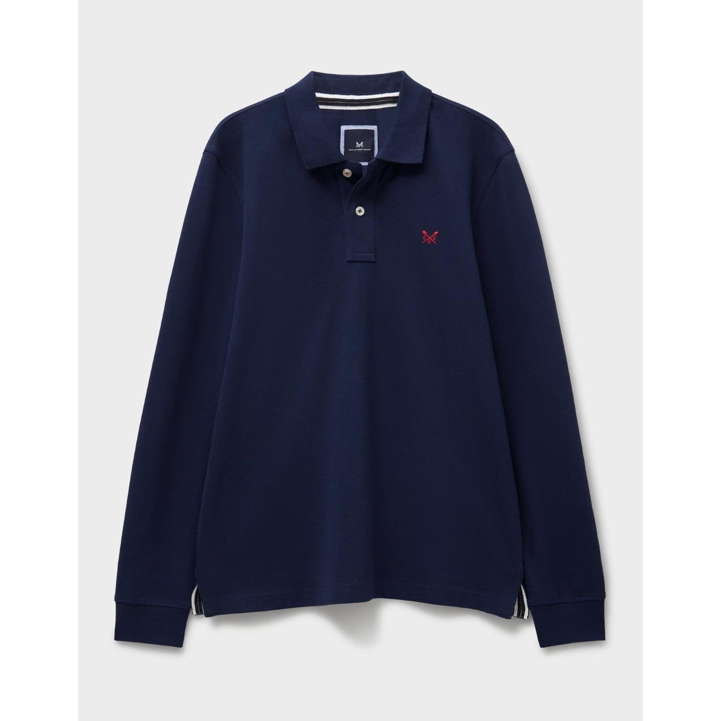 Crew Clothing Mens Pique Long Sleeve Polo Shirt