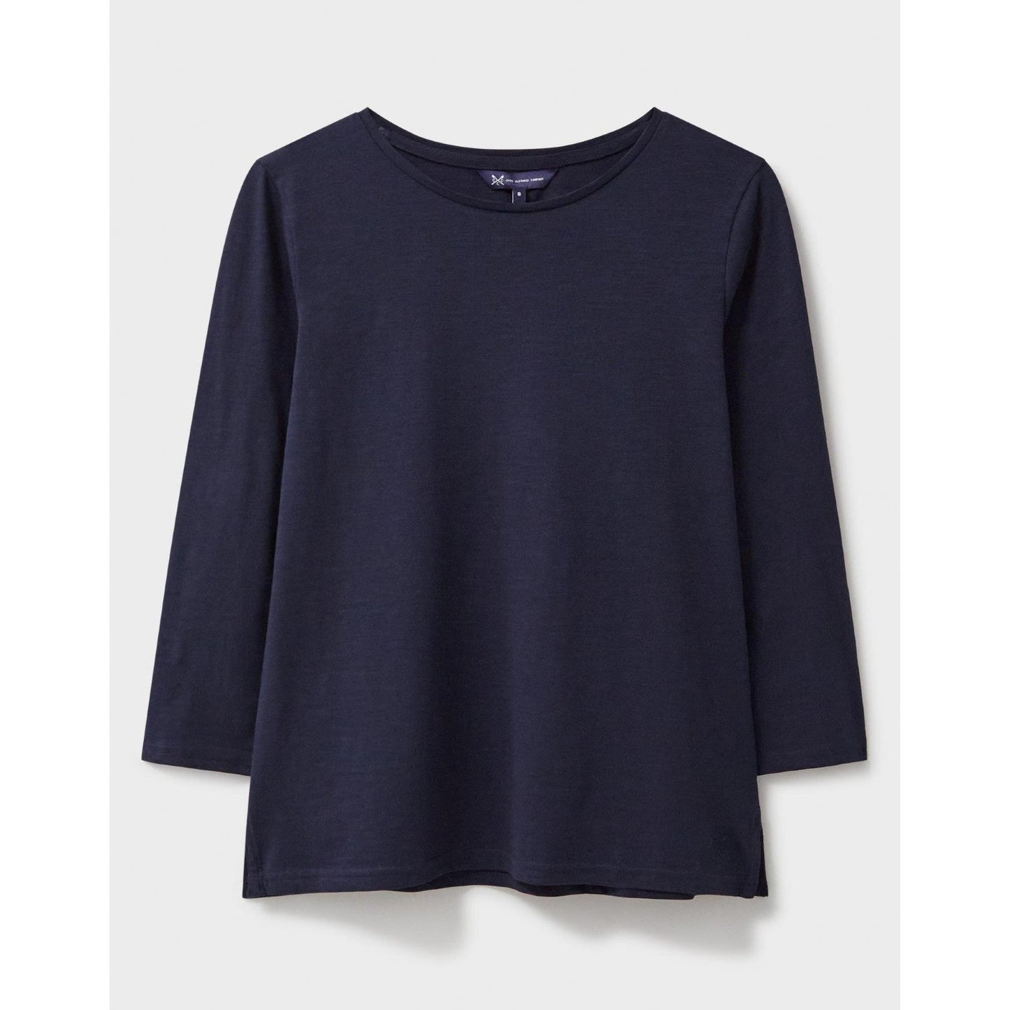 Crew Clothing Mens 3/4 Sleeve Perfect Slub Crew Neck Sweatshirt