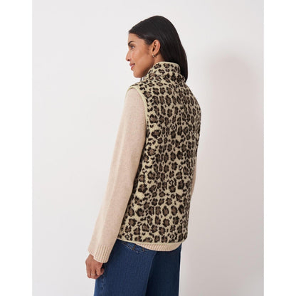 Crew Clothing Womens Printed Borg Gilet Gilet