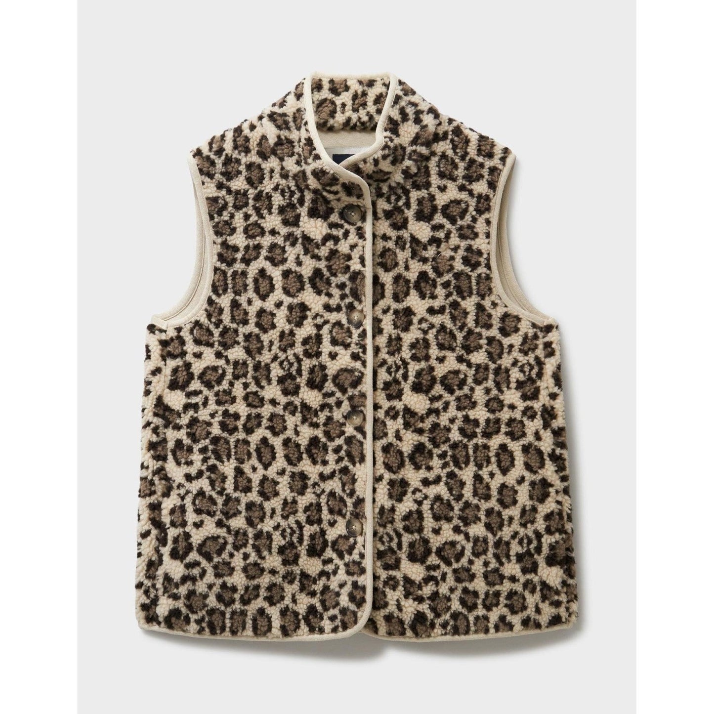 Crew Clothing Womens Printed Borg Gilet Gilet