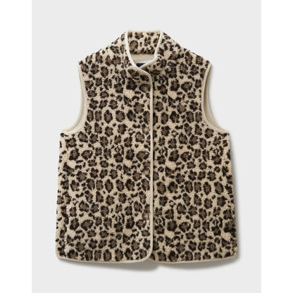 Crew Clothing Womens Printed Borg Gilet Gilet