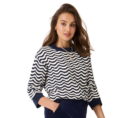 Crew Clothing Womens Bella Scallop Knit Sweatshirt