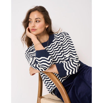 Crew Clothing Womens Bella Scallop Knit Sweatshirt
