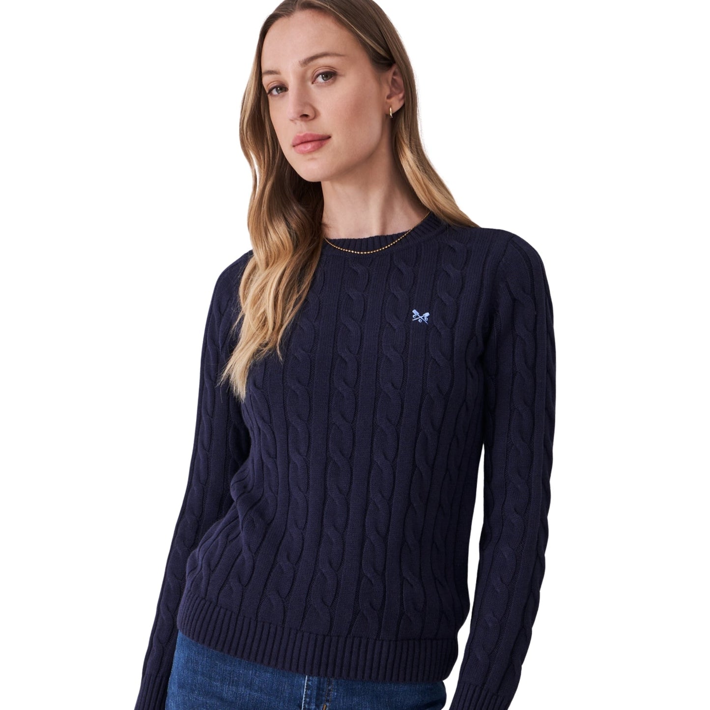 Crew Clothing Womens Crew Neck Chunky Sweatshirt