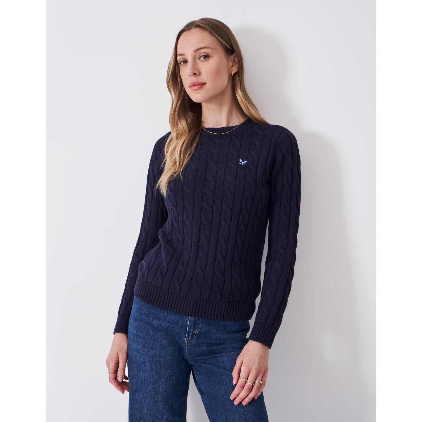 Crew Clothing Womens Crew Neck Chunky Sweatshirt