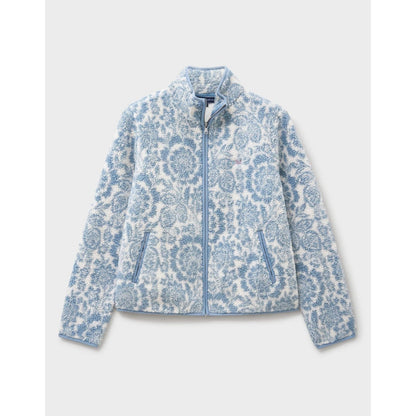 Crew Clothing Womens Boucle Bonded Zip Through Half Zip Fleece
