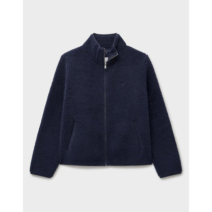 Crew Clothing Womens Boucle Bonded Zip Through Half Zip Fleece