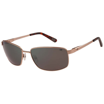 CAT Mens CTS-8030 Polarised Wrapped Metal Sunglasses