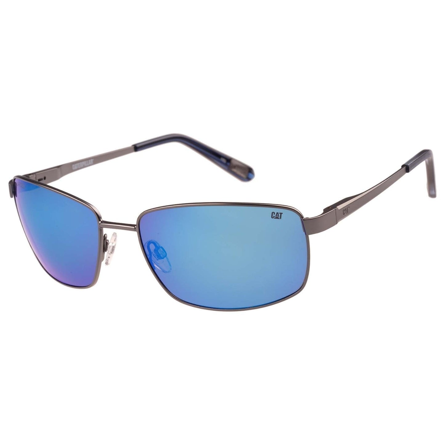 CAT Mens CTS-8030 Polarised Wrapped Metal Sunglasses