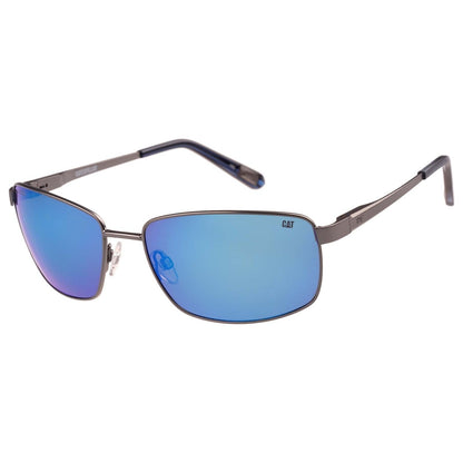 CAT Mens CTS-8030 Polarised Wrapped Metal Sunglasses
