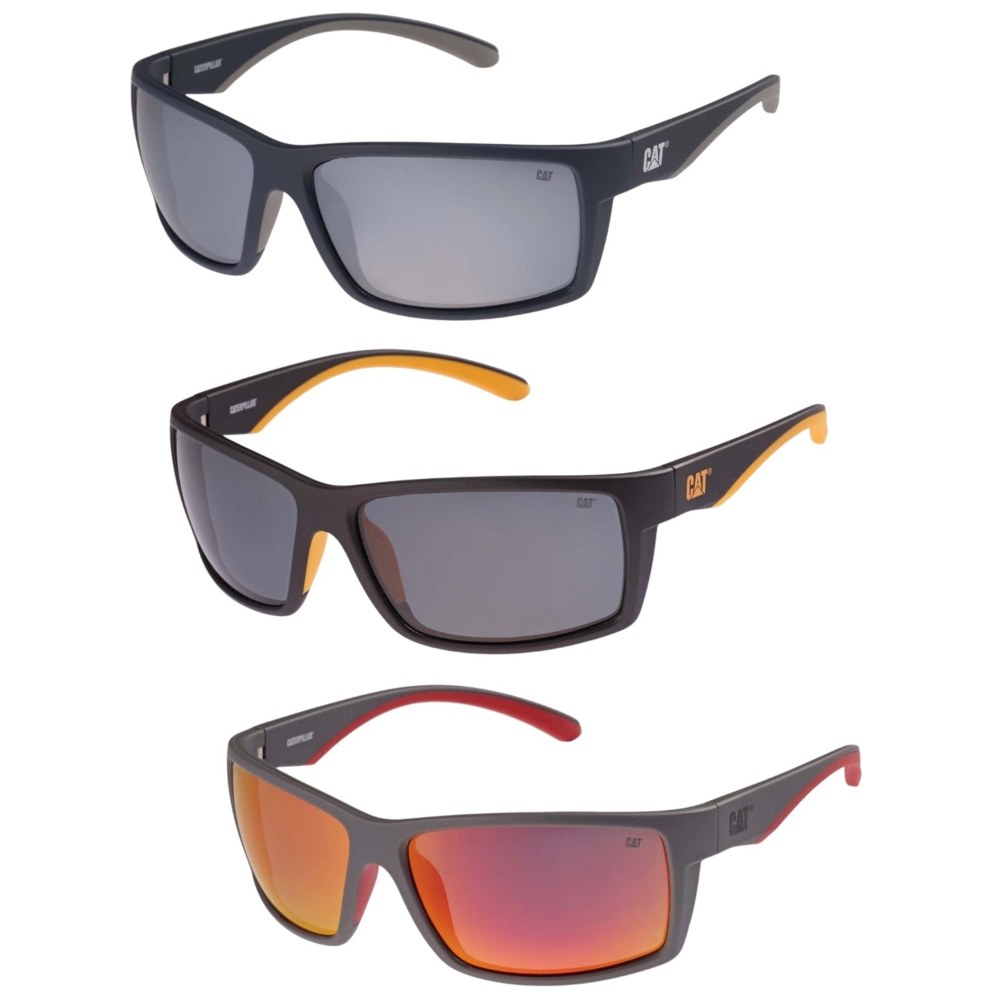 CAT Mens CTS-8031 Polarised Rectangle Sunglasses