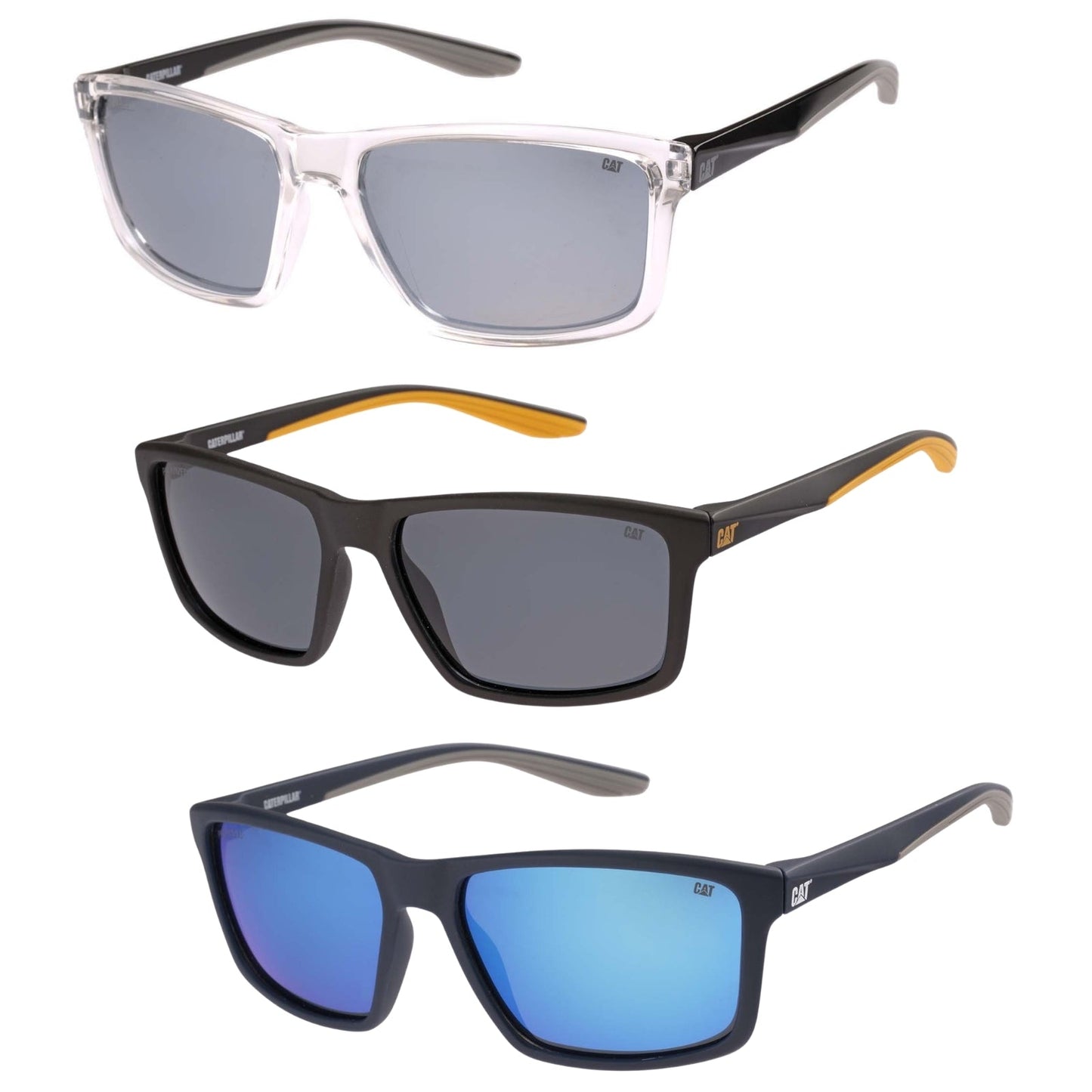 CAT Mens CTS-8033 Polarised Rectangle Sunglasses