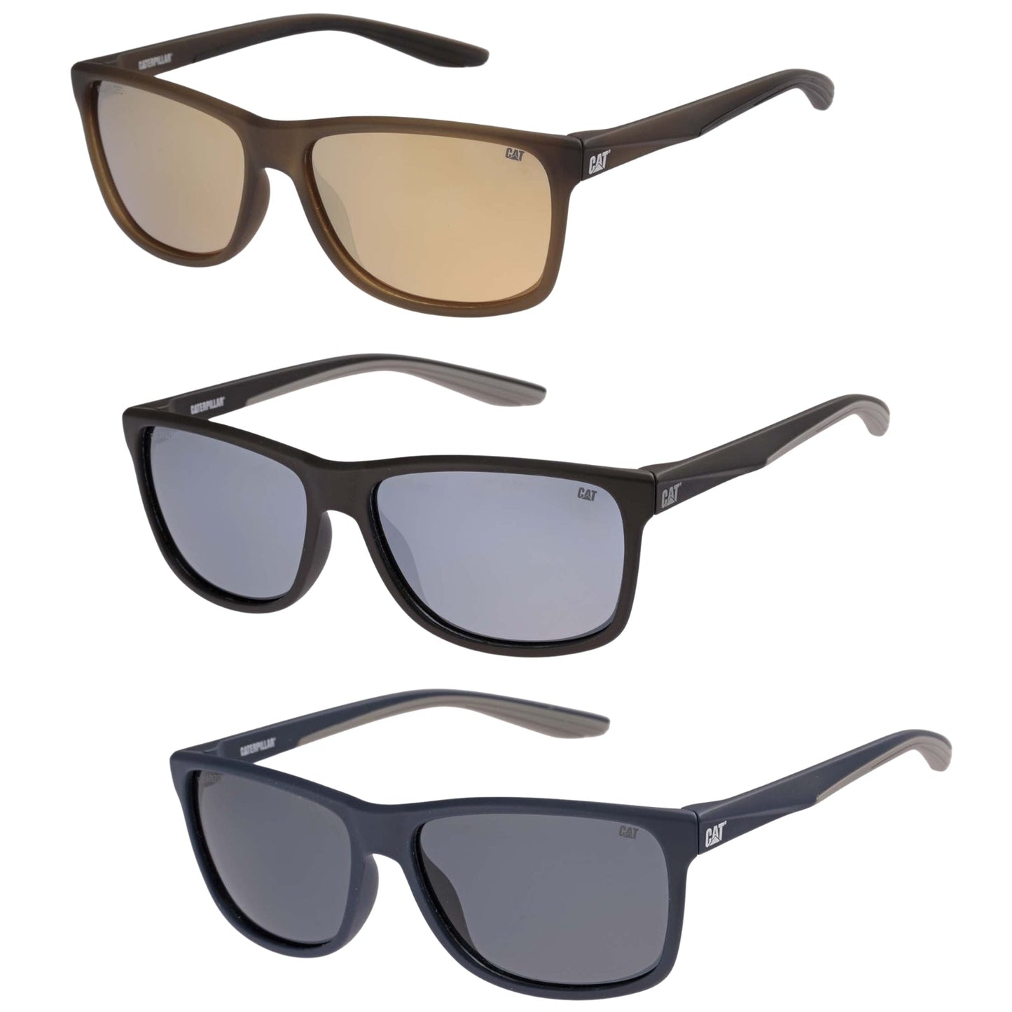 CAT Mens CTS-8034 Polarised Rectangle Sunglasses