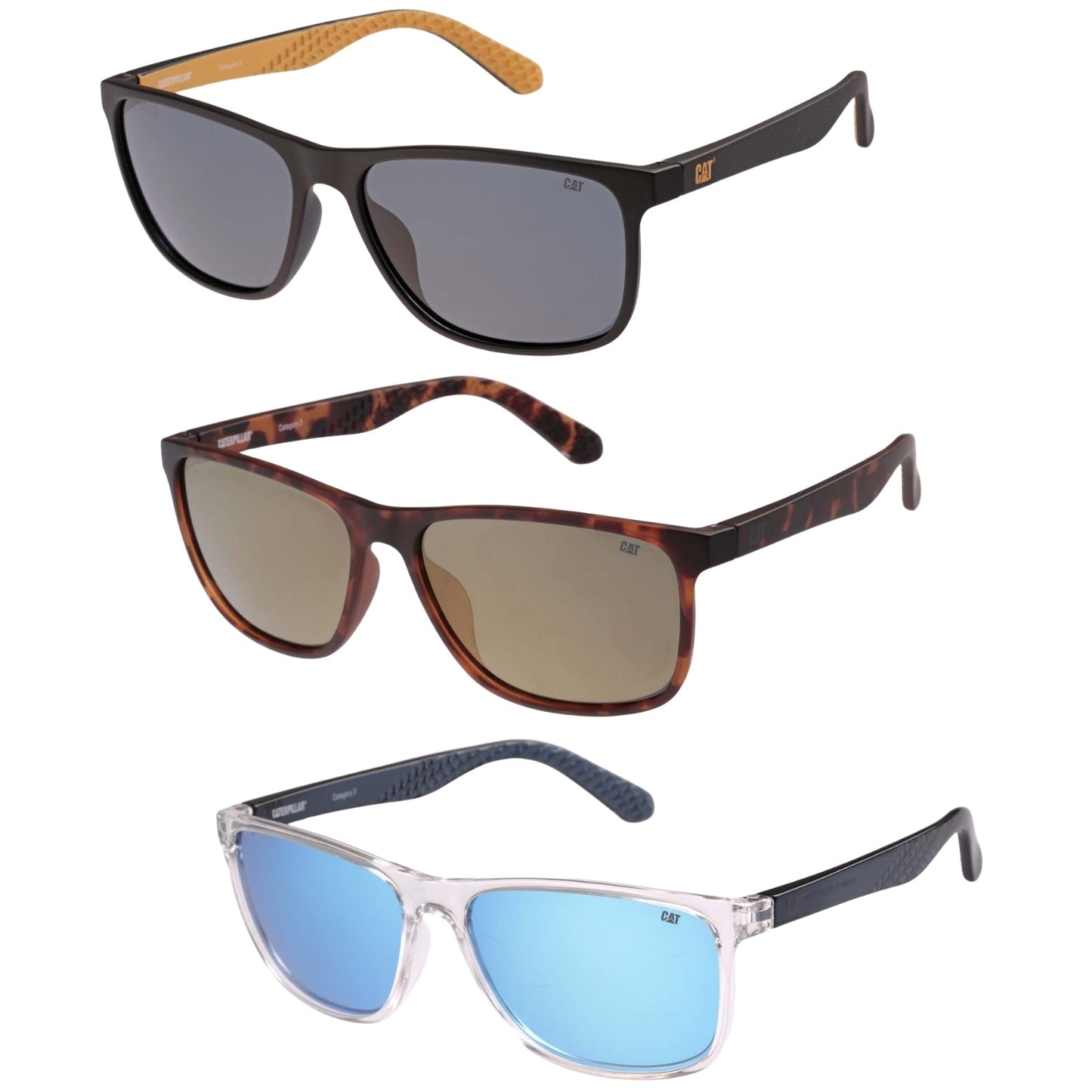 CAT Mens CTS-8041 Polarised Rectangle Sunglasses