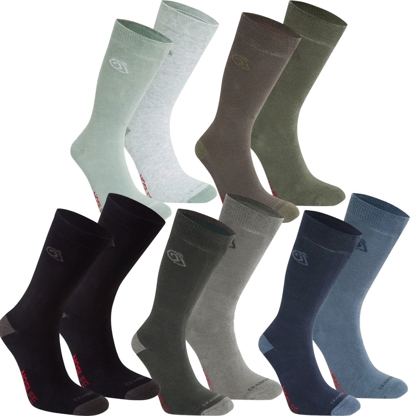 Craghoppers NosiLife Travel Twin Pack Socks
