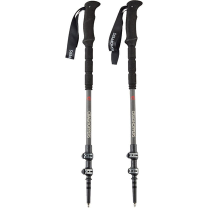 Craghoppers Treklite Carbon Pair Walking Pole - Raw Carbon