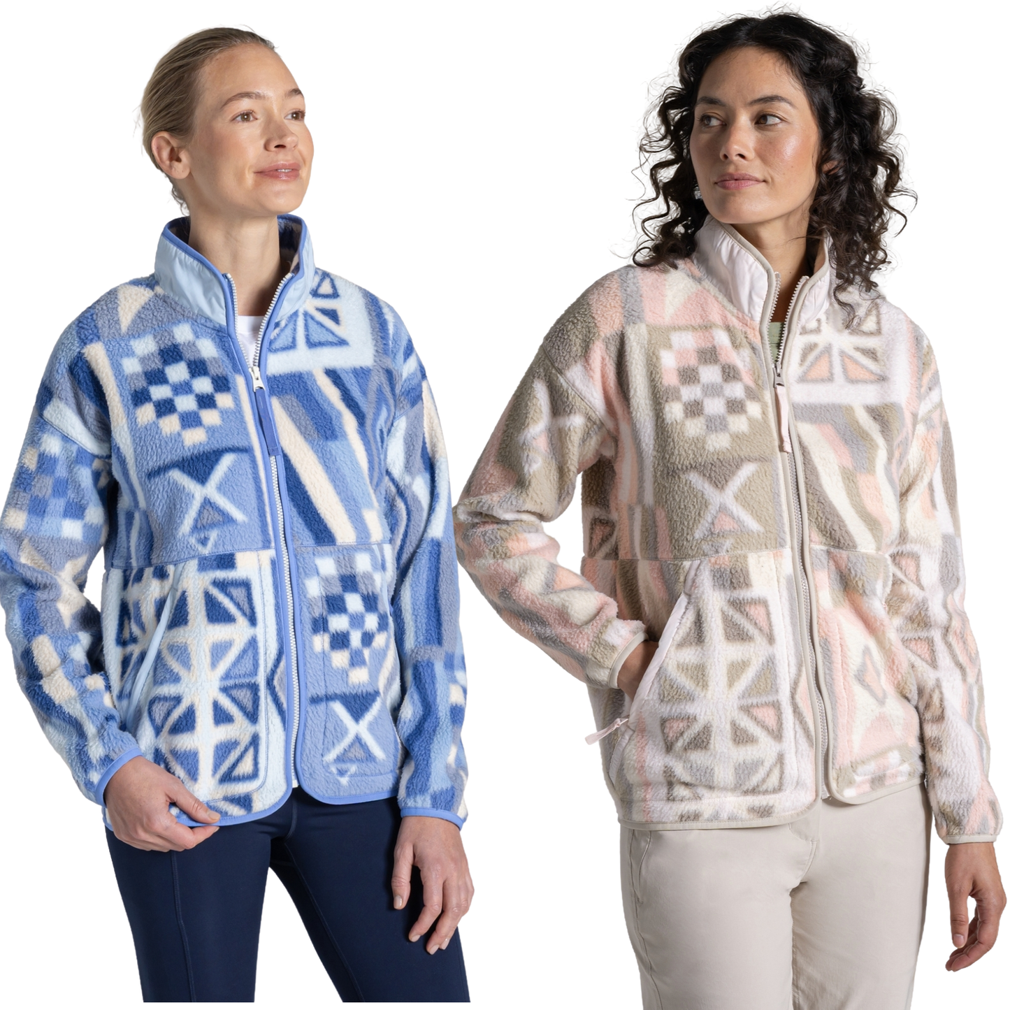 Craghoppers Womens Dante Patterned Full Zip Fleece