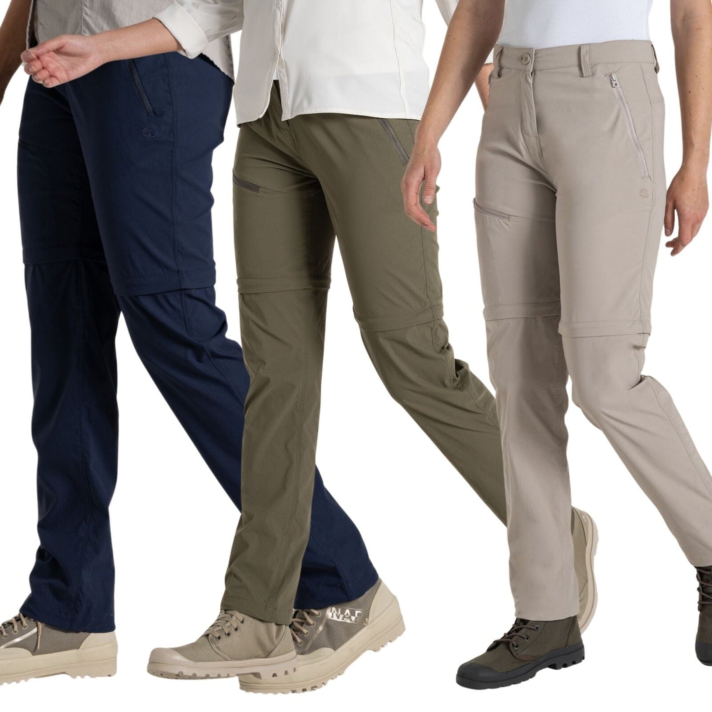 Craghoppers Womens NosiLife Pro III Zip Off Walking Trousers