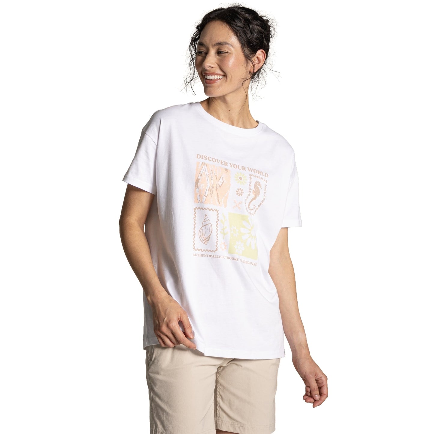 Craghoppers Womens Yago Graphic Short Sleeve T-Shirt