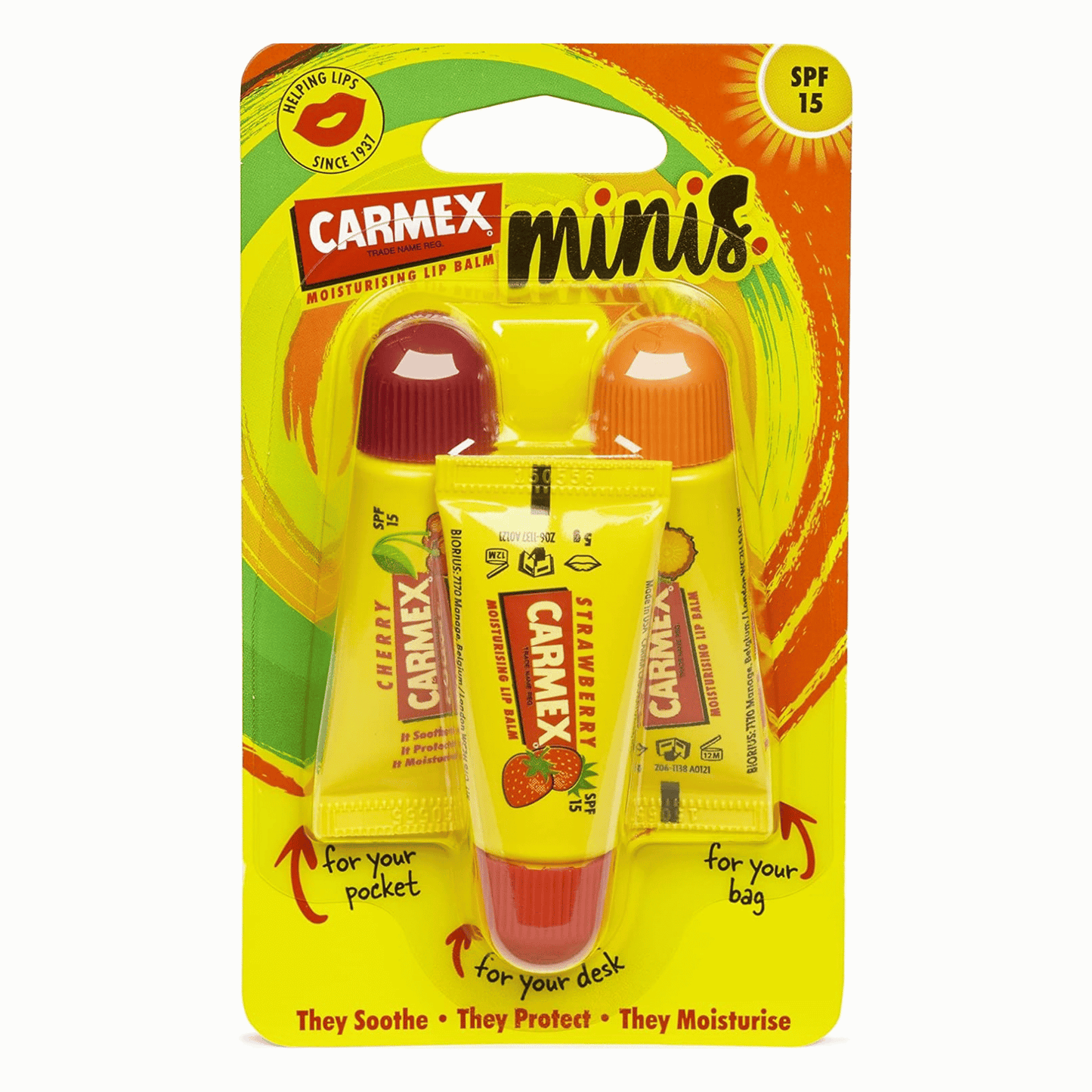Carmex Mini Trio Lip Balm - OS