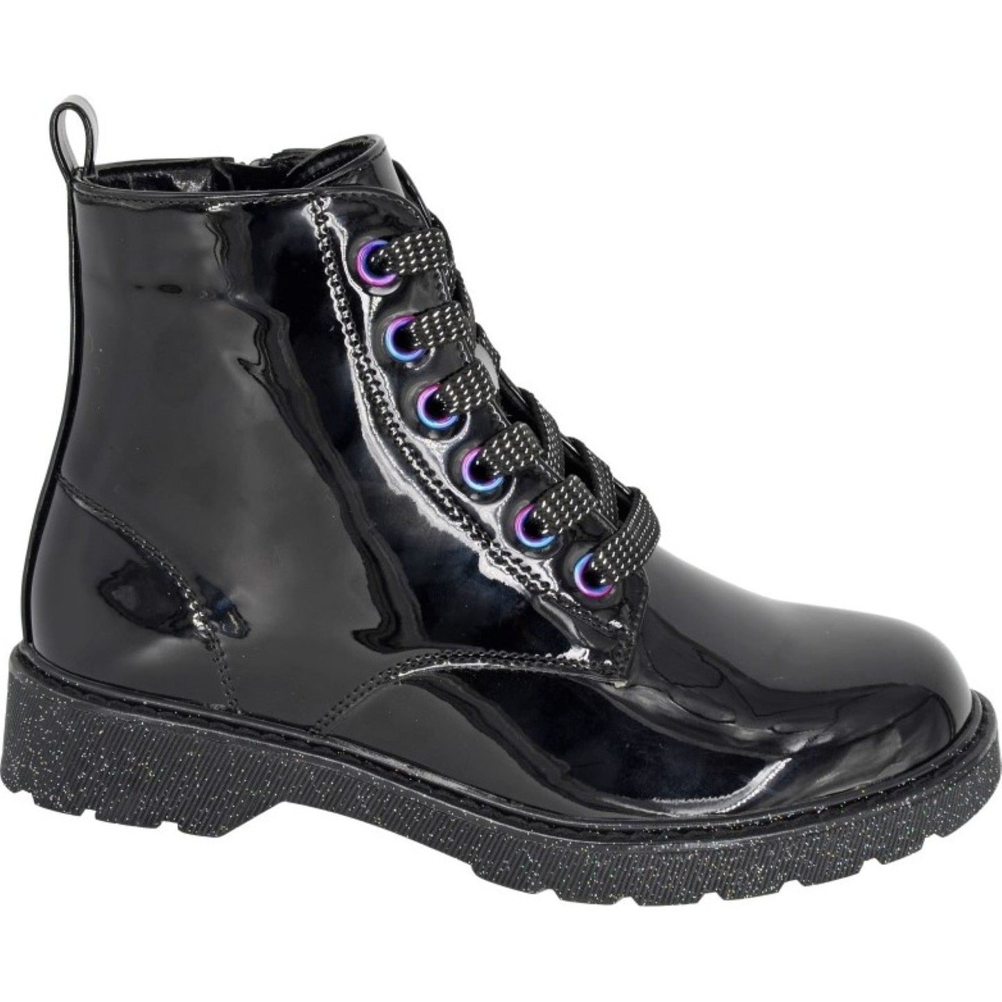 Cipriata Kids Adria 6 Eye Glitter Lace Boots