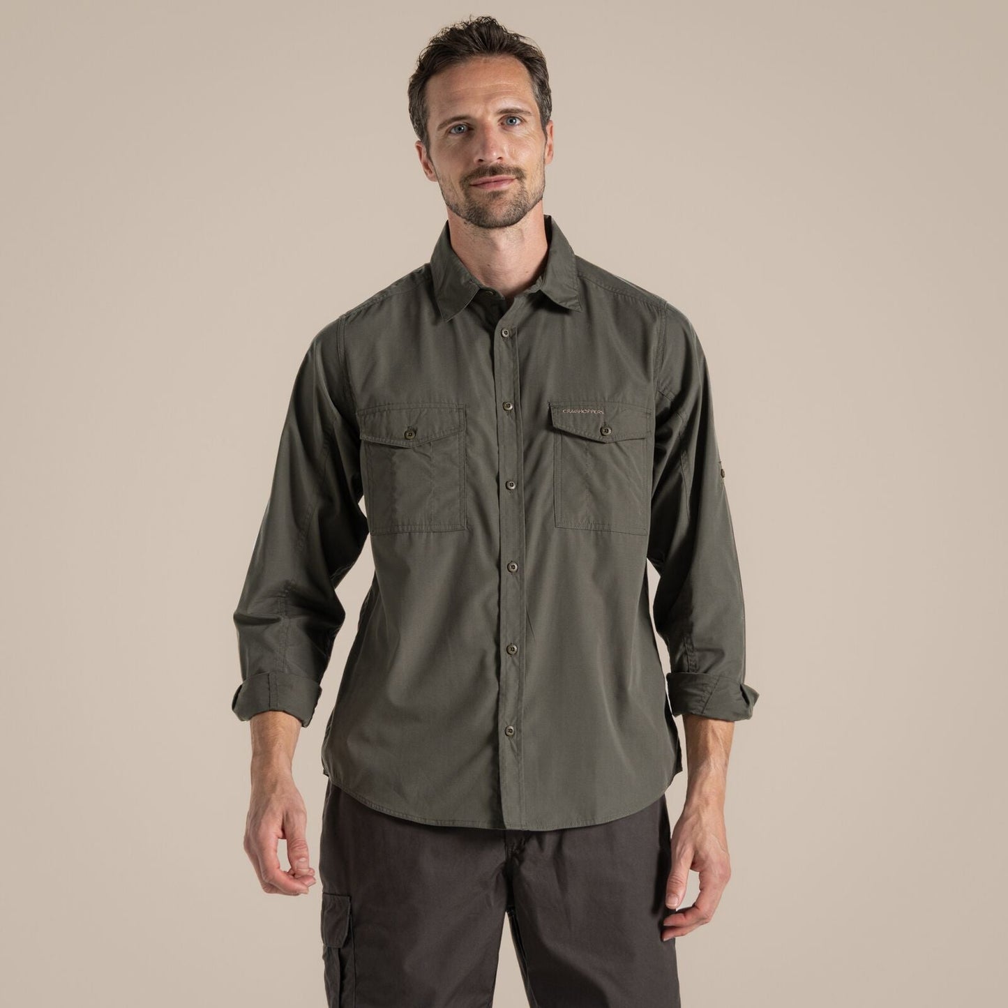 Craghoppers Mens Kiwi Sun Protection Long Sleeve Shirt
