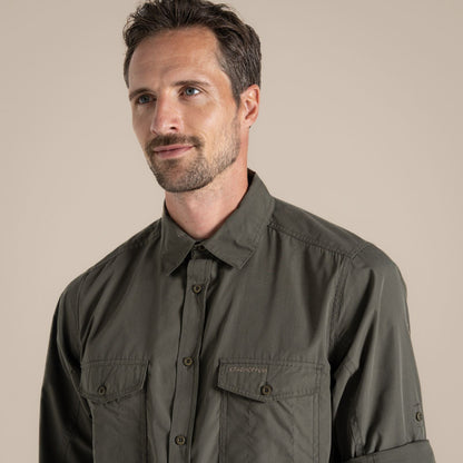 Craghoppers Mens Kiwi Sun Protection Long Sleeve Shirt
