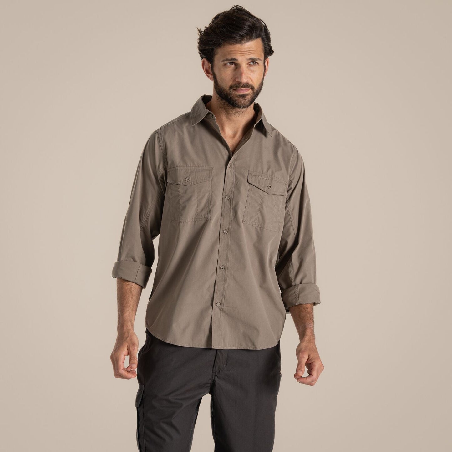 Craghoppers Mens Kiwi Sun Protection Long Sleeve Shirt