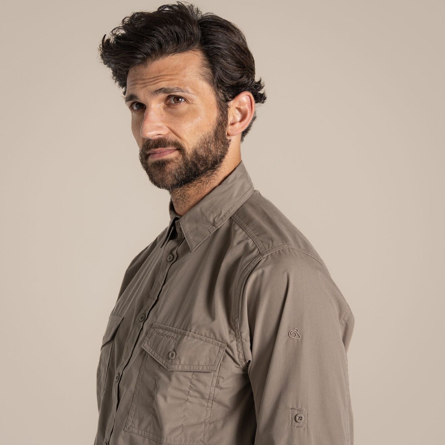 Craghoppers Mens Kiwi Sun Protection Long Sleeve Shirt