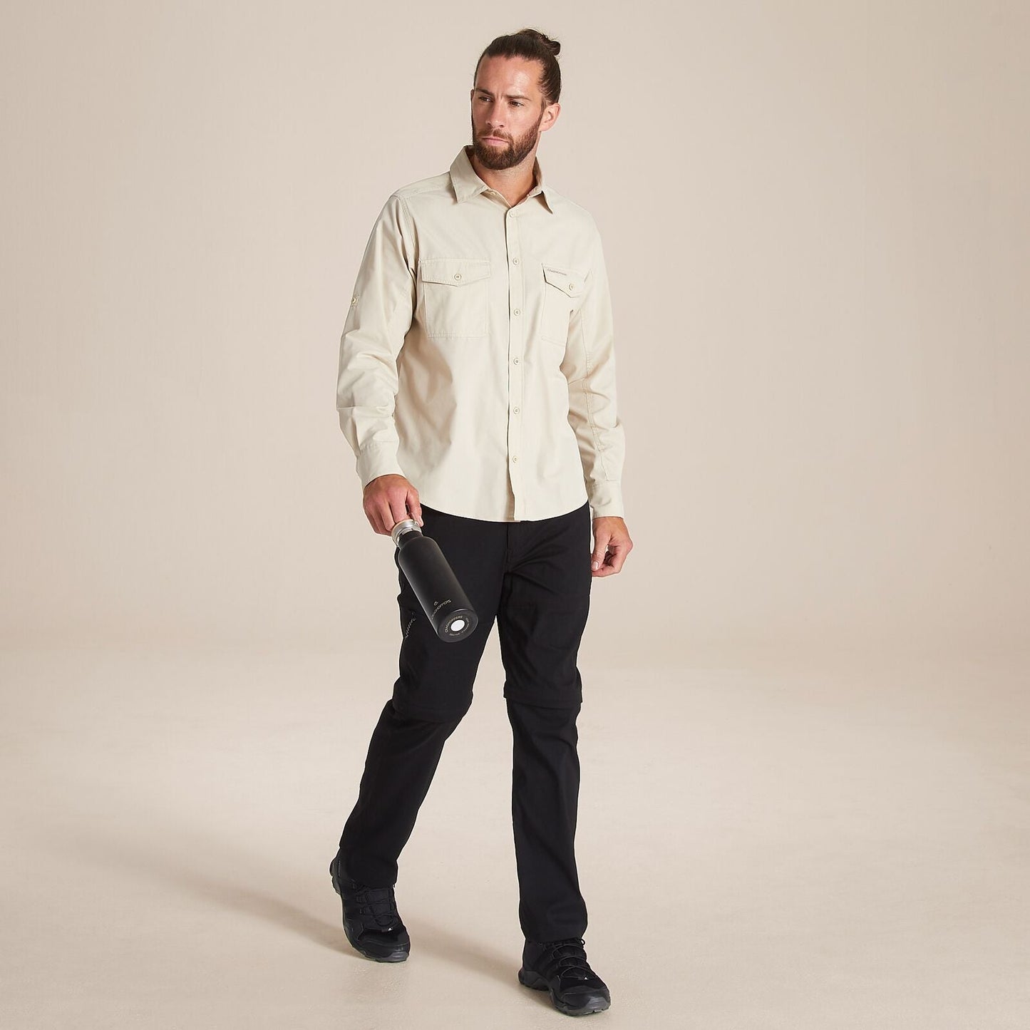 Craghoppers Mens Kiwi Sun Protection Long Sleeve Shirt