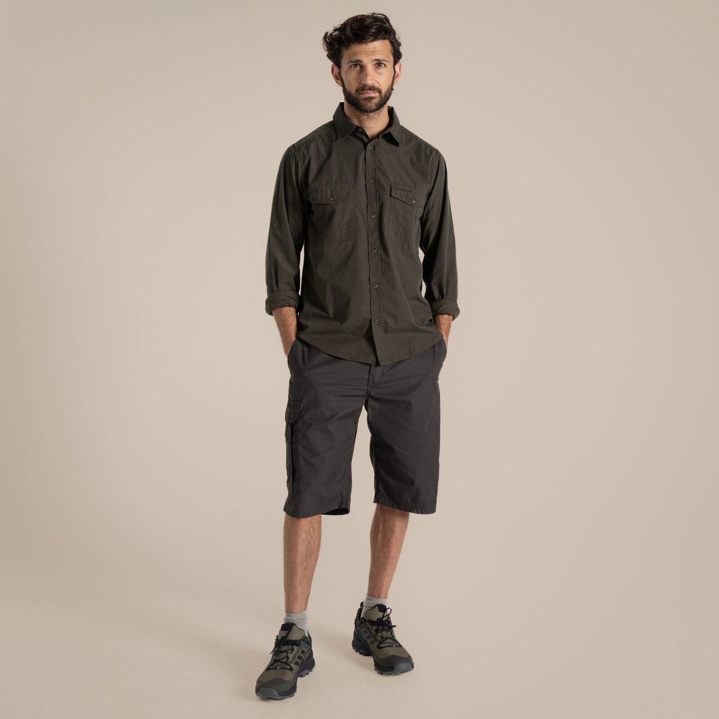 Craghoppers Mens Kiwi Sun Protection Long Sleeve Shirt