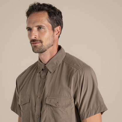 Craghoppers Mens Kiwi Sun Protection Short Sleeve Shirt