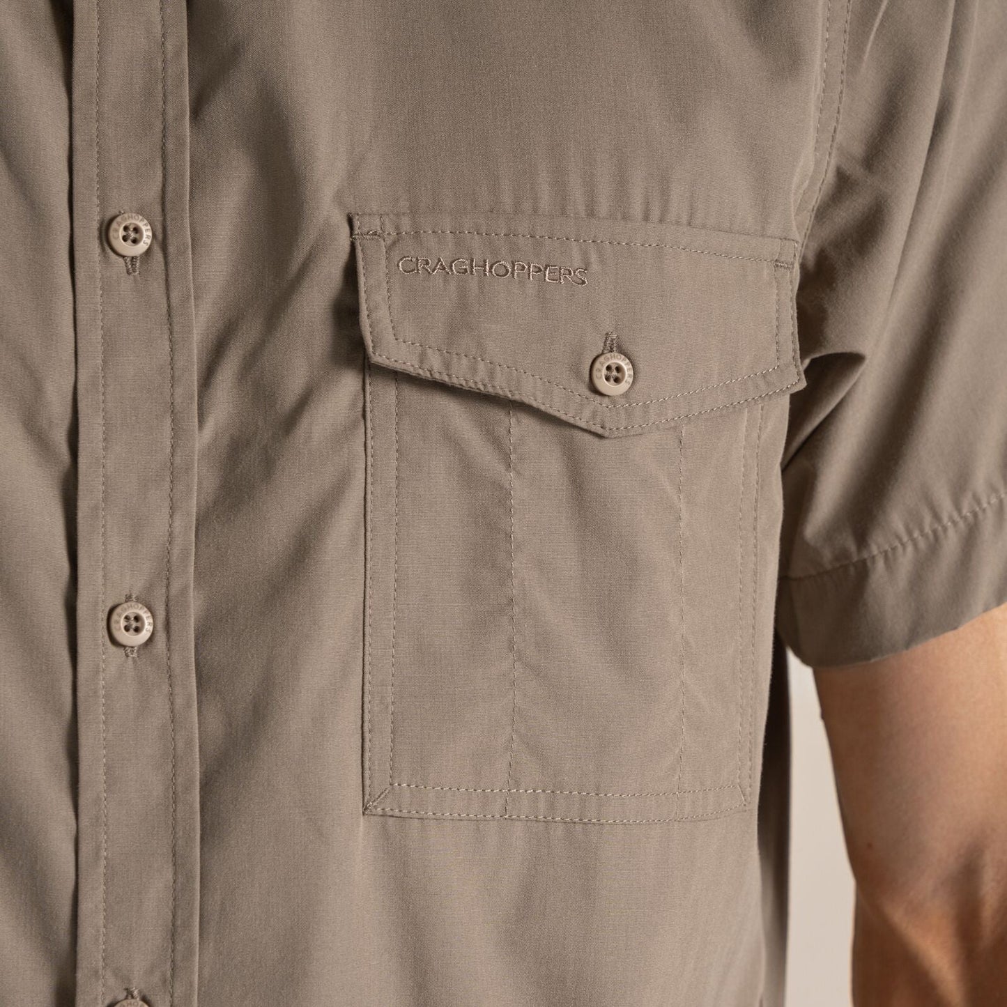 Craghoppers Mens Kiwi Sun Protection Short Sleeve Shirt