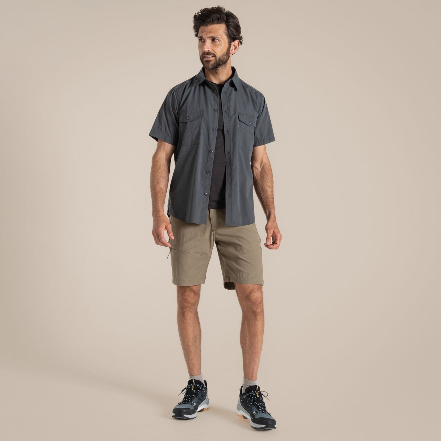 Craghoppers Mens Kiwi Sun Protection Short Sleeve Shirt