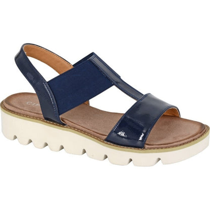 Cipriata Womens Aladina Throat Wedge Sandals