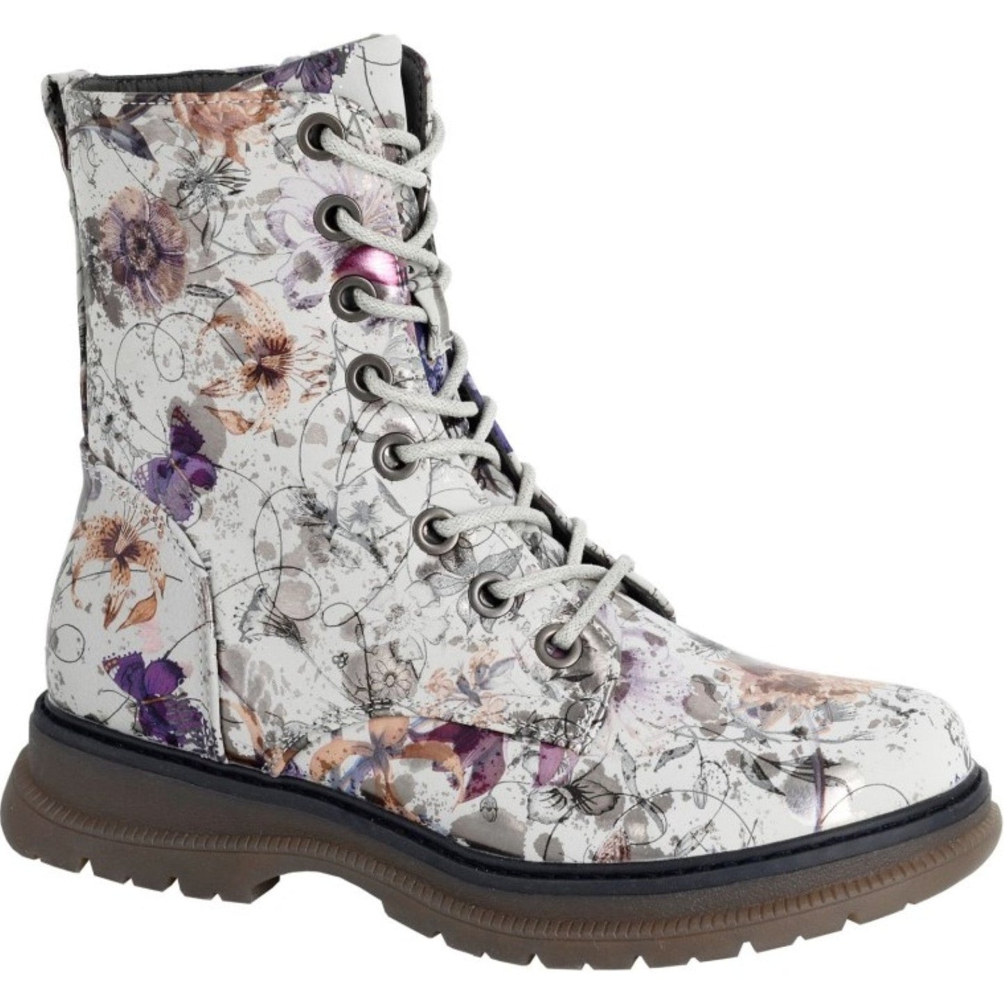 Cipriata Womens Annetta 8 Eye Lace Boots