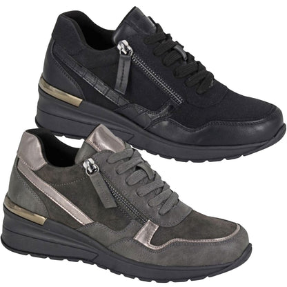 Cipriata Womens Ada Wedge Trainers