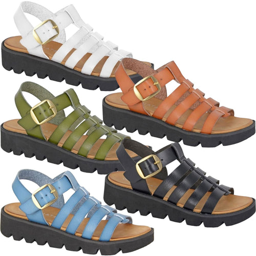 Cipriata Womens Azia T-Bar Wedge Sandals