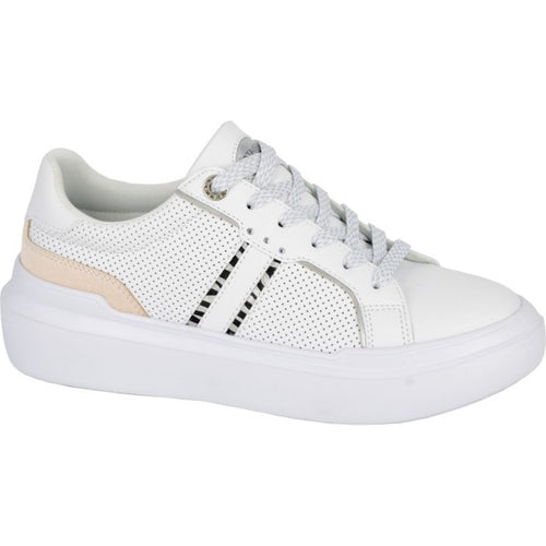 Cipriata Womens Zena Lace Up Diamante Glamour Trainers