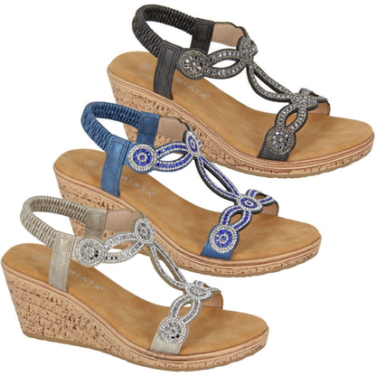 Cipriata Womens Ora Sling Back Slides
