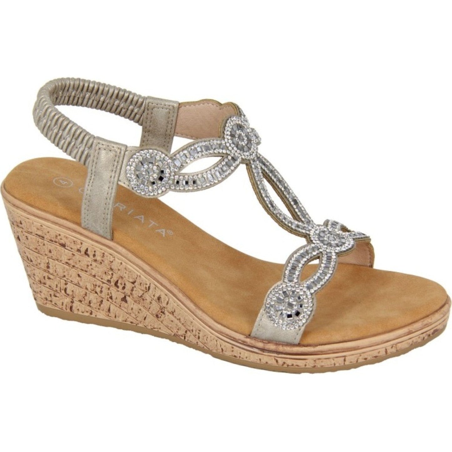 Cipriata Womens Ora Sling Back Slides
