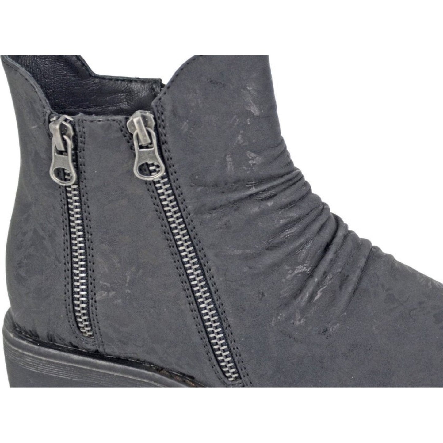 Cipriata Womens Agatina 3 Zip Ankle Boots