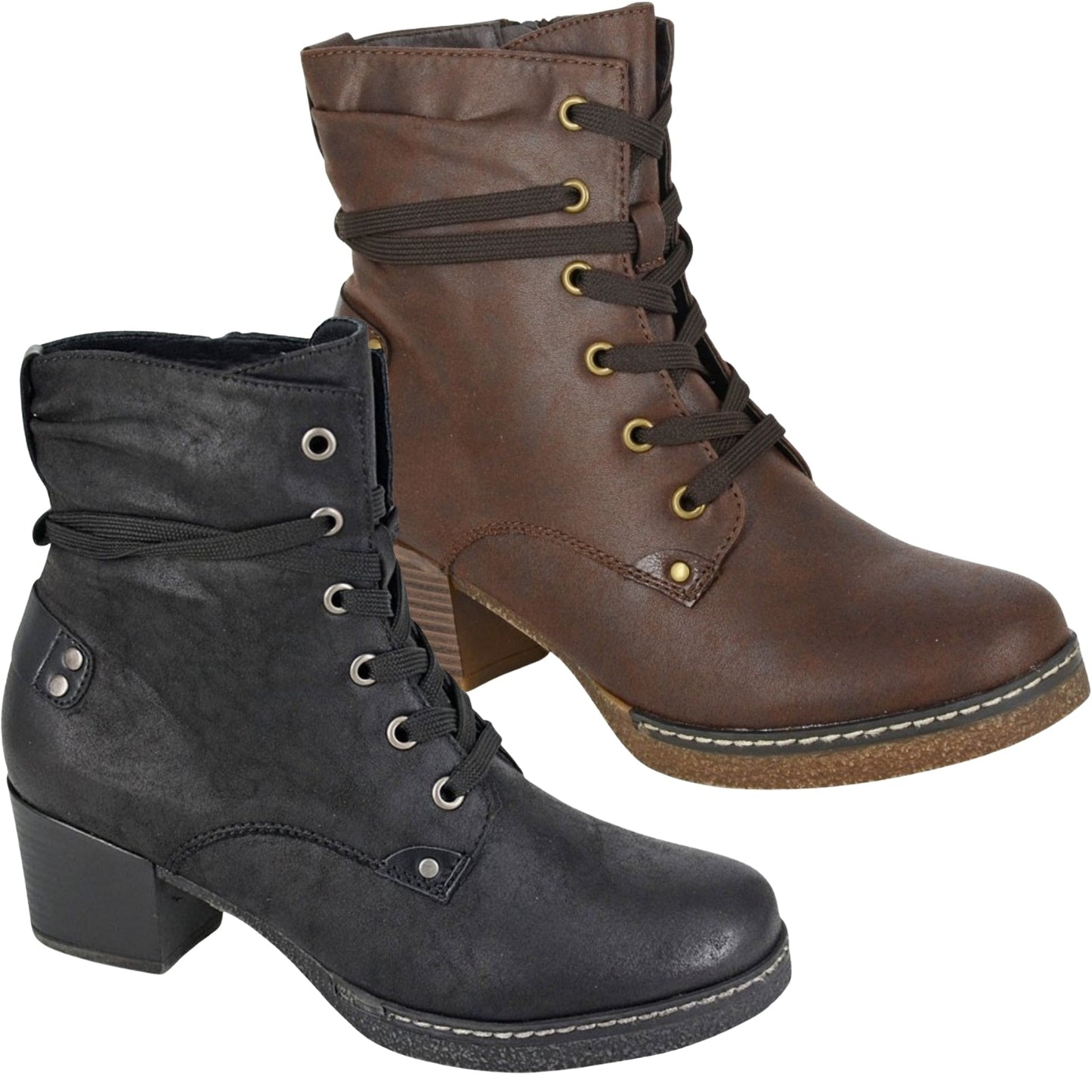 Cipriata Womens Aleandra 6 Eyelet Ankle Boots