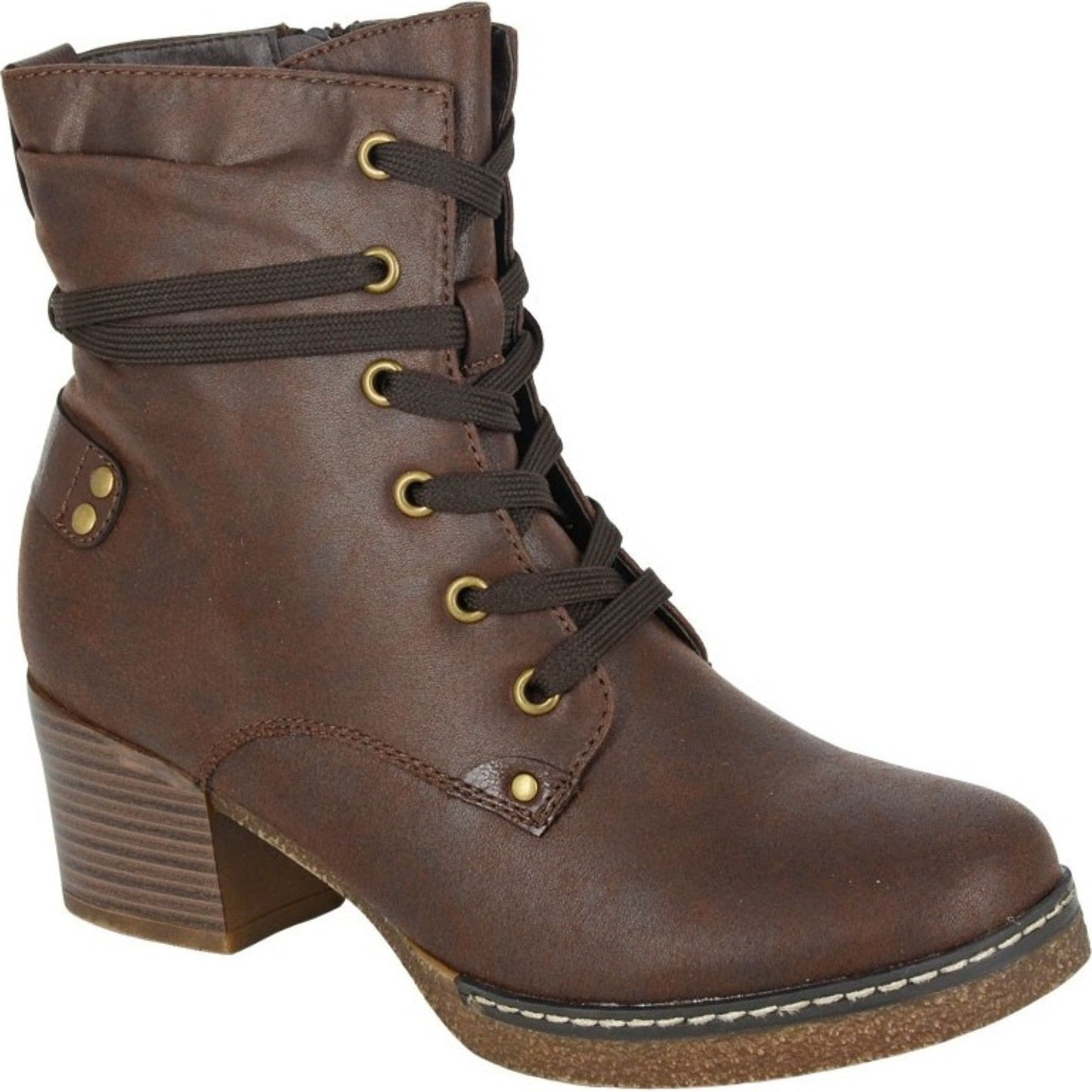 Cipriata Womens Aleandra 6 Eyelet Ankle Boots